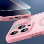 Coque iPhone 16 Pro Max MagSafe ESR Classic Pro – Rose Givré