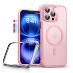 Coque iPhone 16 Pro Max MagSafe ESR Classic Pro – Rose Givré