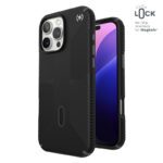 Coque iPhone 16 Pro Max Presidio2 Grip ClickLock et MagSafe noir gris blanc Speck