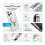 Coque iPhone 16 Pro Max Presidio Perfect-Clear Grip ClickLock et MagSafe transparent argent Speck – Image 3
