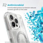 Coque iPhone 16 Pro Max Presidio Perfect-Clear Grip ClickLock et MagSafe transparent argent Speck – Image 5