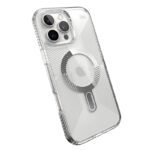 Coque iPhone 16 Pro Max Presidio Perfect-Clear Grip ClickLock et MagSafe transparent argent Speck – Image 8
