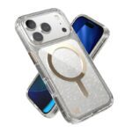 Coque iPhone 17 Pro Presidio Lux MagSafe transparente paillette et or metallique  Speck – Image 10